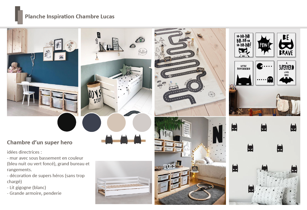 Projet MICHELET - Planche déco Chambre enfant