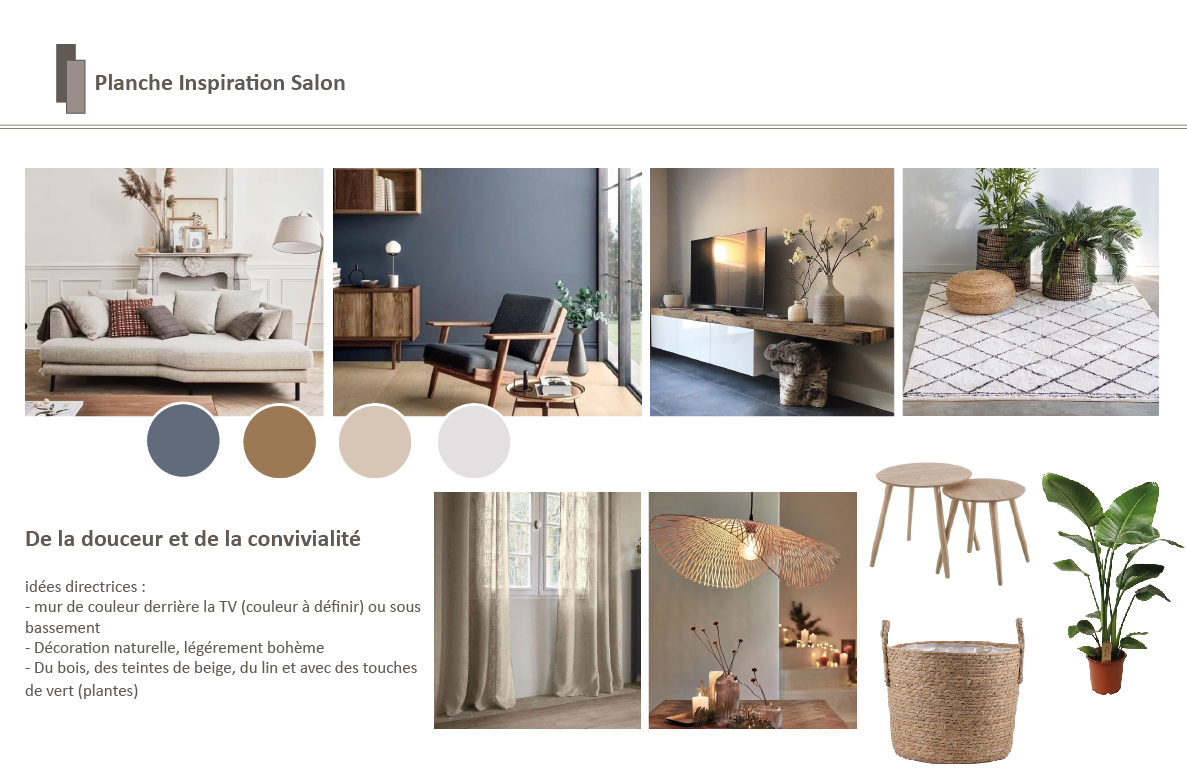Projet MICHELET - Planche déco Salon