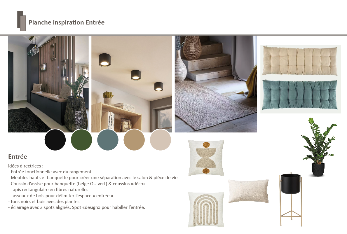 Projet MICHELET - Planche déco entrée