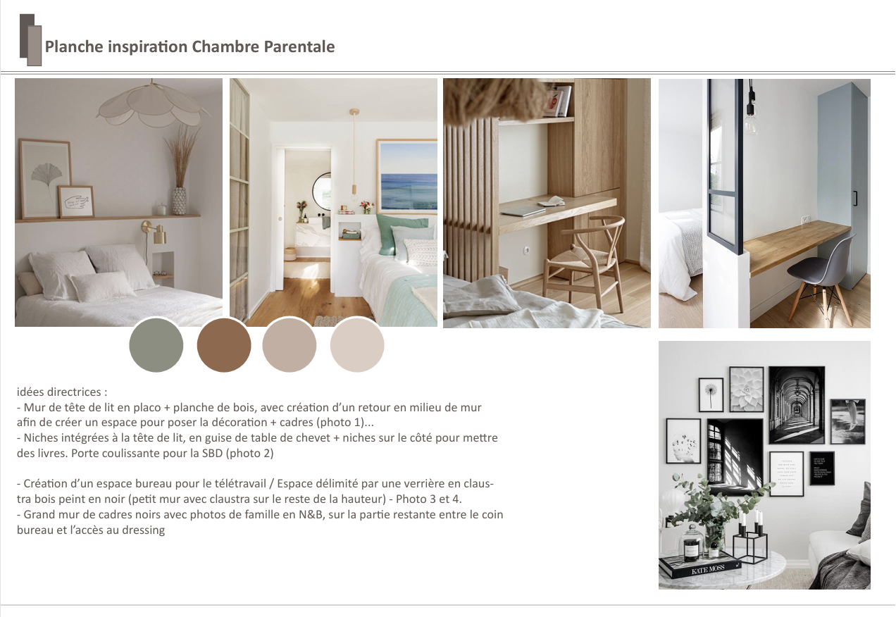 Projet Prato - Chambre parentale Planche Ambiance