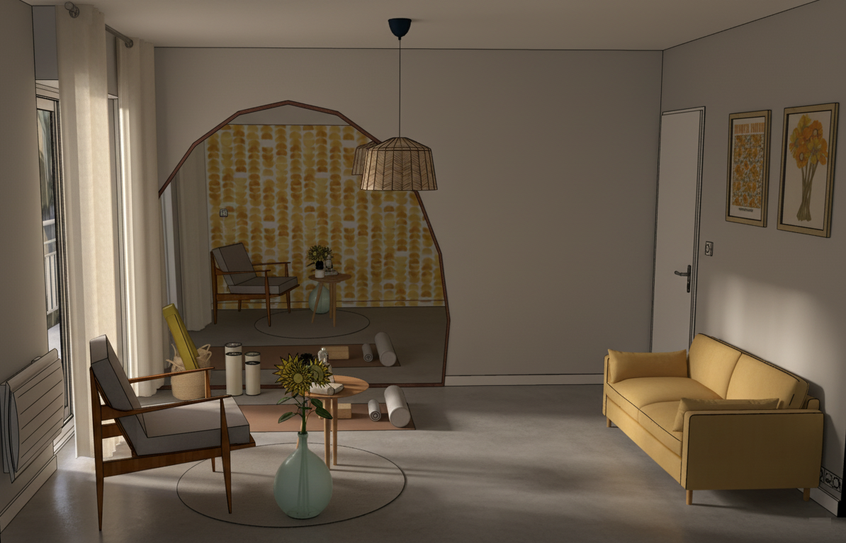 Salle Yoga / Chambre Amis